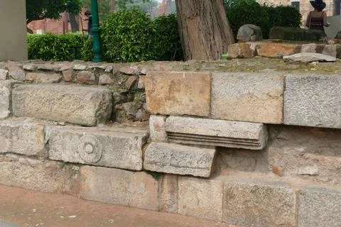  The Qutb complex is an array of monuments and buildings at Mehrauli in De... Fotos de archivo