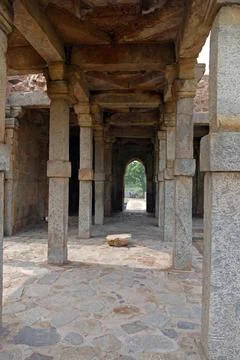  The Qutb complex is an array of monuments and buildings at Mehrauli in De... Fotos de archivo