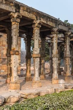 Qutb complex (Qutub),  an array of monuments and buildings at Mehrauli in Del Fotos de archivo