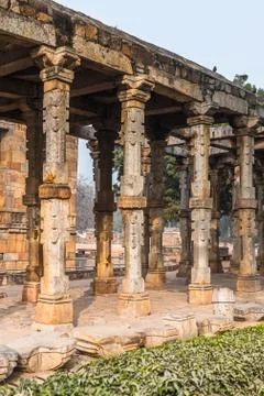Qutb complex (Qutub),  an array of monuments and buildings at Mehrauli in Del Fotos de archivo