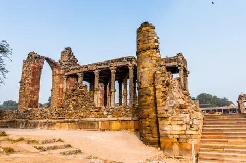 Qutb complex (Qutub),  an array of monuments and buildings at Mehrauli in Del Fotos de archivo
