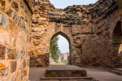 Qutb complex (Qutub),  an array of monuments and buildings at Mehrauli in Del Fotos de archivo