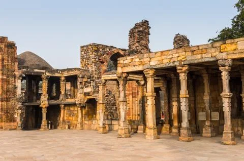 Qutb complex (Qutub),  an array of monuments and buildings at Mehrauli in Del Fotos de archivo