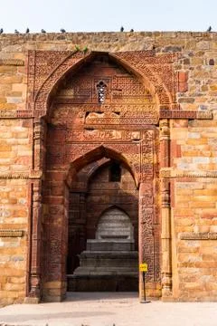 Qutb complex (Qutub),  an array of monuments and buildings at Mehrauli in Del Fotos de archivo
