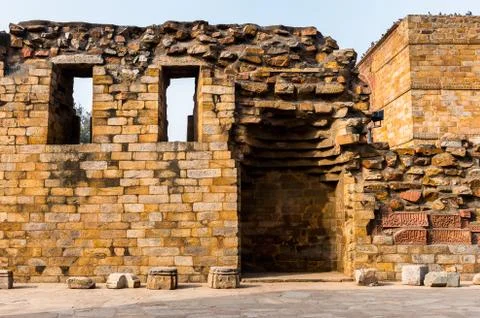 Qutb complex (Qutub),  an array of monuments and buildings at Mehrauli in Del Fotos de archivo