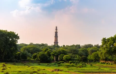 The Qutb Minar. Foto stock