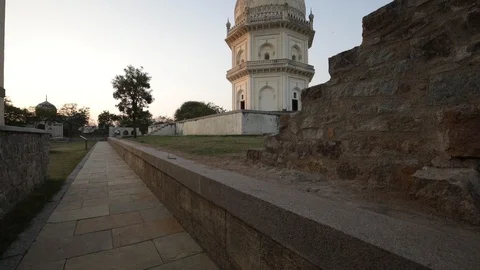 Qutb-Shahi-Tombs-3 Stock Footage 100492263