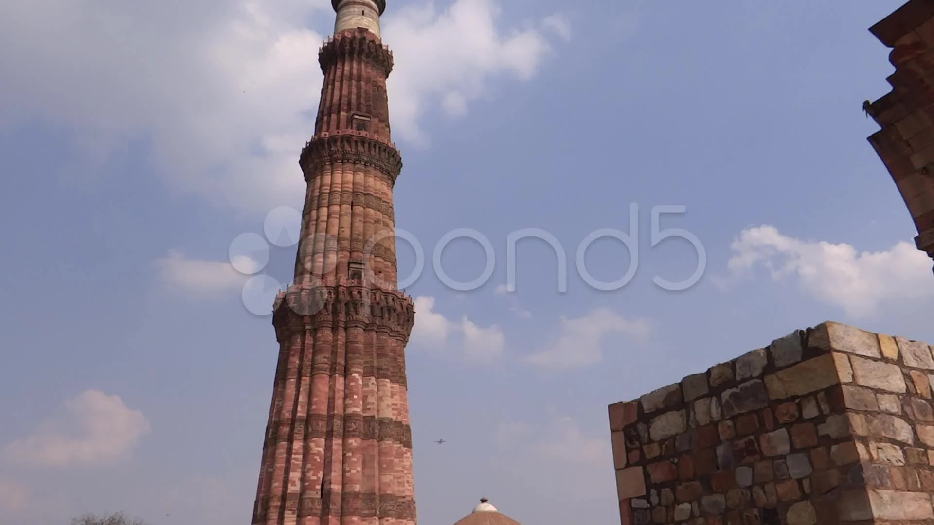 Qutub Minar & Campus | Stock Video | Pond5