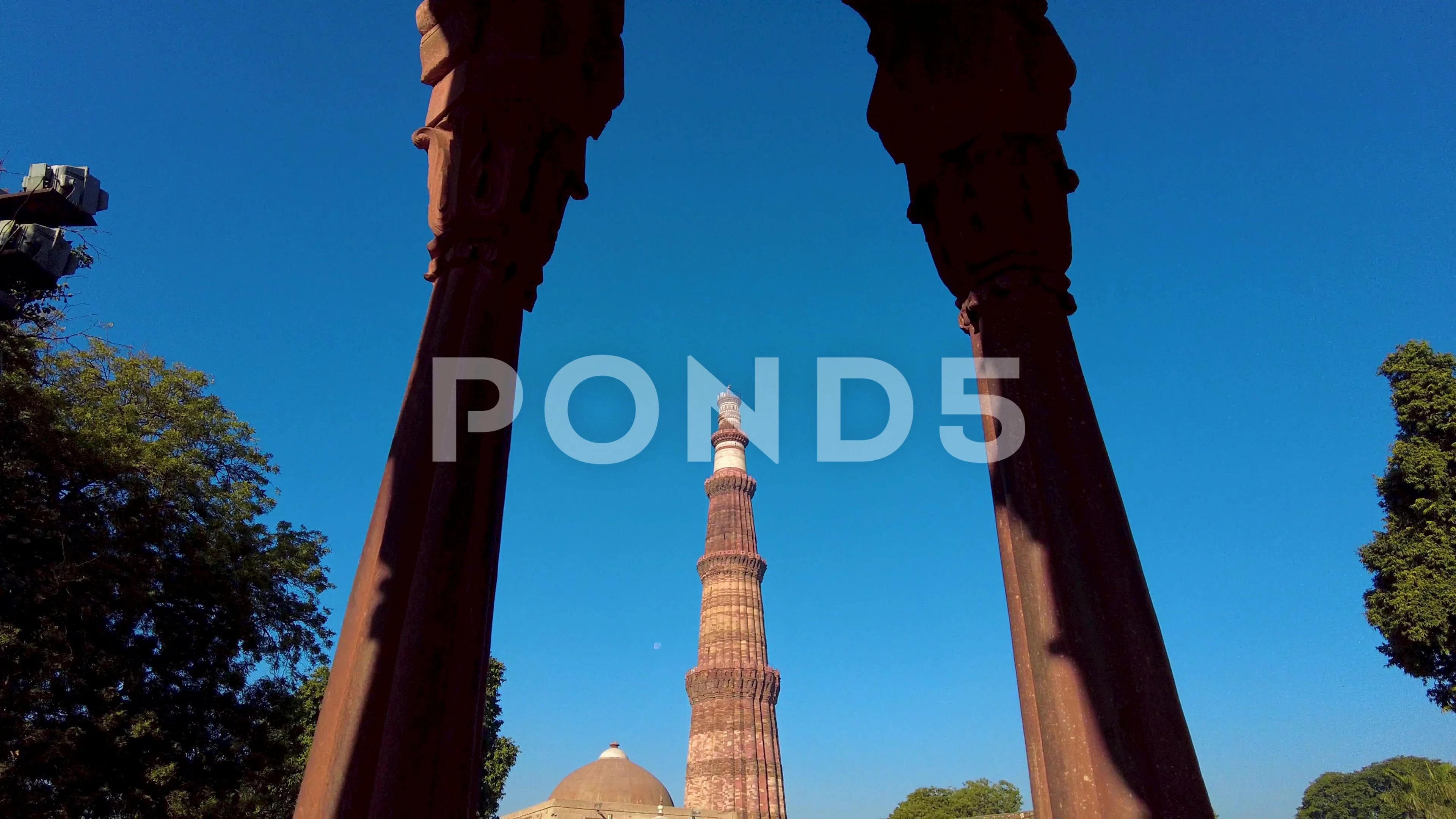 Qutub Minar Stock Video Footage | Royalty Free Qutub Minar Videos | Pond5