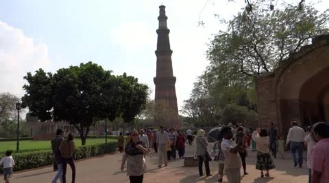 Qutub Minar 스톡 동영상 22328082