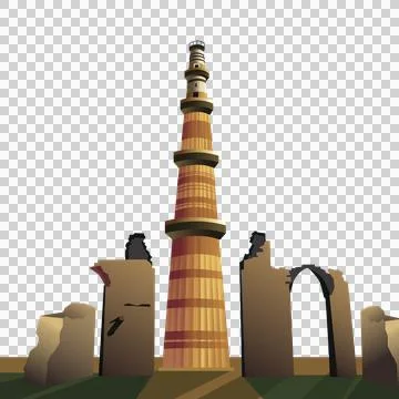 Qutub Minar Иллюстрация