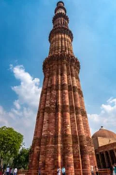 Qutub Minar. Stock-Fotos