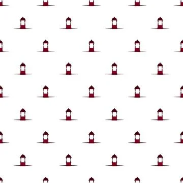 Qutub minar silhouette pattern on white background Stock Illustration