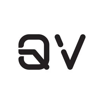 Qv initial letter vector logo icon Ilustração Stock