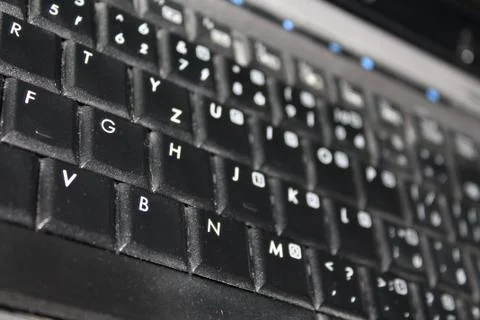 QWERTY keyboard Stock Photos