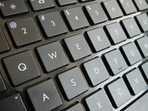 Qwerty Keyboard Foto stock