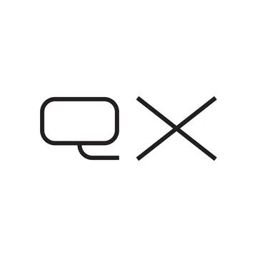 Qx initial letter vector logo icon Stock Illustration