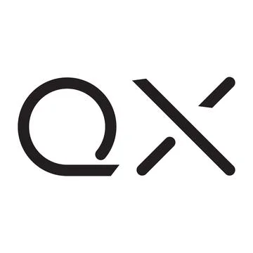 Qx initial letter vector logo icon Stock Illustration