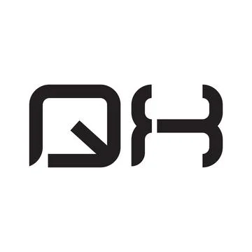 Qx initial letter vector logo icon Stock Illustration