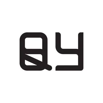 Qy initial letter vector logo icon Stock-Illustration