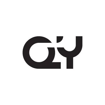 Qy initial letter vector logo Stock Illustration
