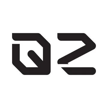 Qz initial letter vector logo icon Illustrazione stock