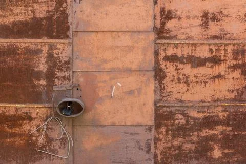 R dilapidated construction objects of brick and concrete on the outskirts of the Stock Photos