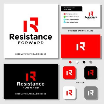 R FORWARD LOGO Illustrazione stock