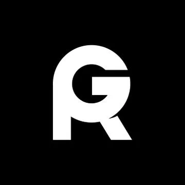 R G Logo Vector Monogram Illustrazione stock