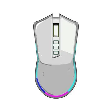 R game mouse cartoon vector illustration Stock Illustration