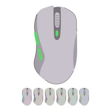 R game mouse vector cartoon graphic Stock Illustration