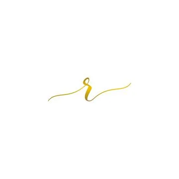 R Initial handwriting logo vector template Stock Illustration