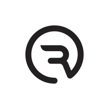 R initial letter vector logo icon Stock-Illustration