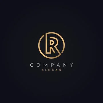 R Letter circle Logo Template Illustration Design. Stock Illustration