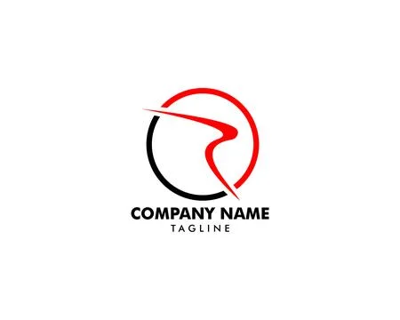 R letter circle vector logo Stock Illustration