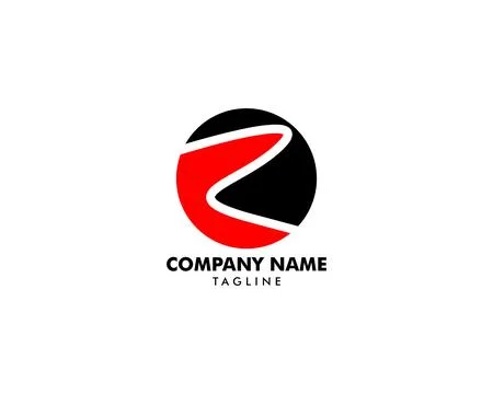 R Letter Circle Vector Logo Stock Illustration