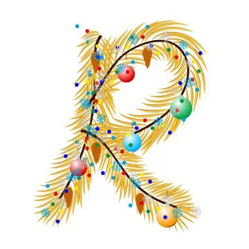 R - Letter. 스톡 일러스트