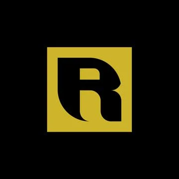 R letter logo Illustrazione stock