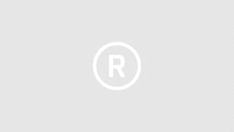 R letter logo loopable rotated animation white transparent alpha background Stock Footage 307011708