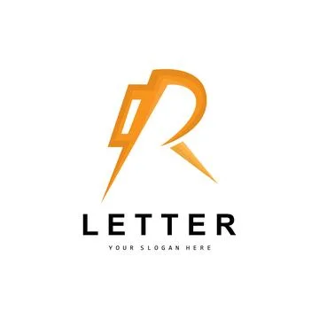 R Letter Logo, Vector Alphabet Symbol, Design For Brand Logos With Initial .. Stock Illustration
