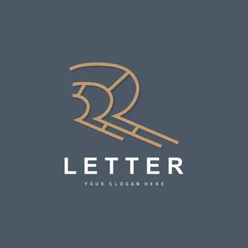 R Letter Logo, Vector Alphabet Symbol, Design For Brand Logos With Initial .. Stock Illustration