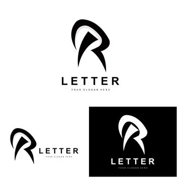 R Letter Logo, Vector Alphabet Symbol, Design For Brand Logos With Initial .. Stock Illustration