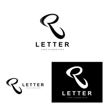 R Letter Logo, Vector Alphabet Symbol, Design For Brand Logos With Initial .. Stock Illustration