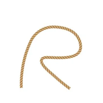 R letter rope vector icon  illustration design 스톡 일러스트