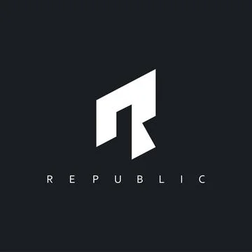 R letter  simple logo concept design template Stockillustratie