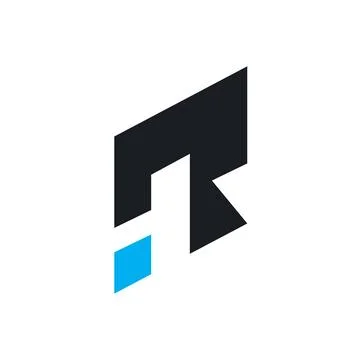 R letter  simple logo concept design template Stockillustratie