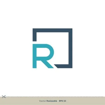 R letter vector logo template Illustration Design. Vector EPS 10. Illustrazione stock
