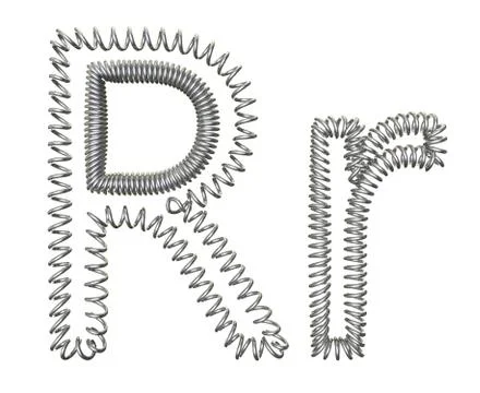 The "R" of a spring Stock Illustration