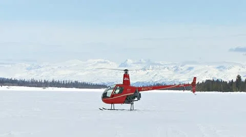 R22 Chopper Pilot Training Lift-off Stock Footage 10841391