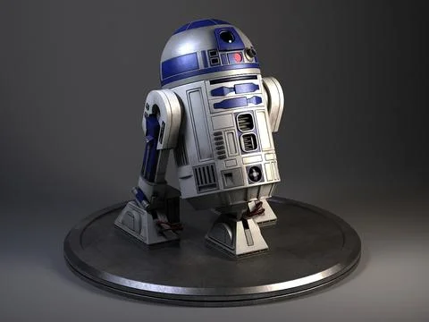3D R2D2 Star Wars Droid #96468379 | Pond5